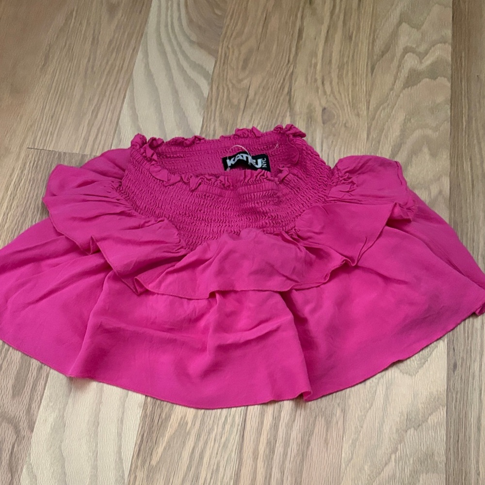 Katie J NYC Pink Ruffled Kids Dress